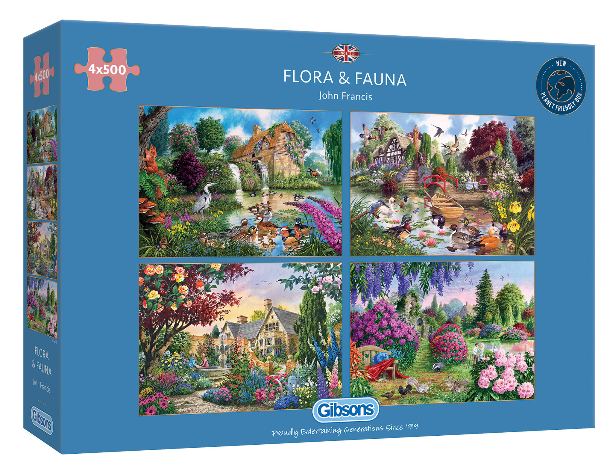 4 Puzzles - John Francis: Flora und Fauna