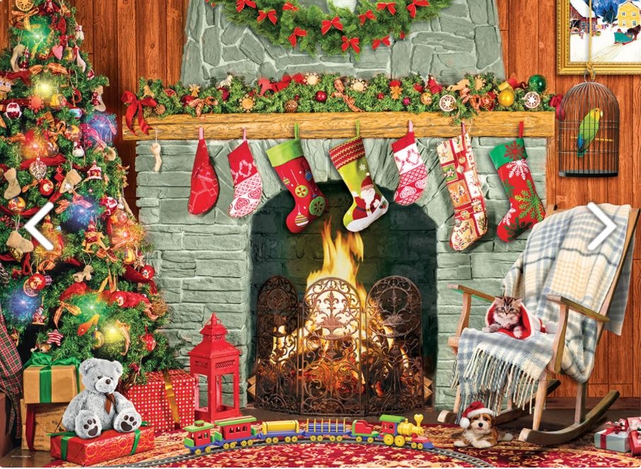 XXL Teile - Christmas by the Fireplace