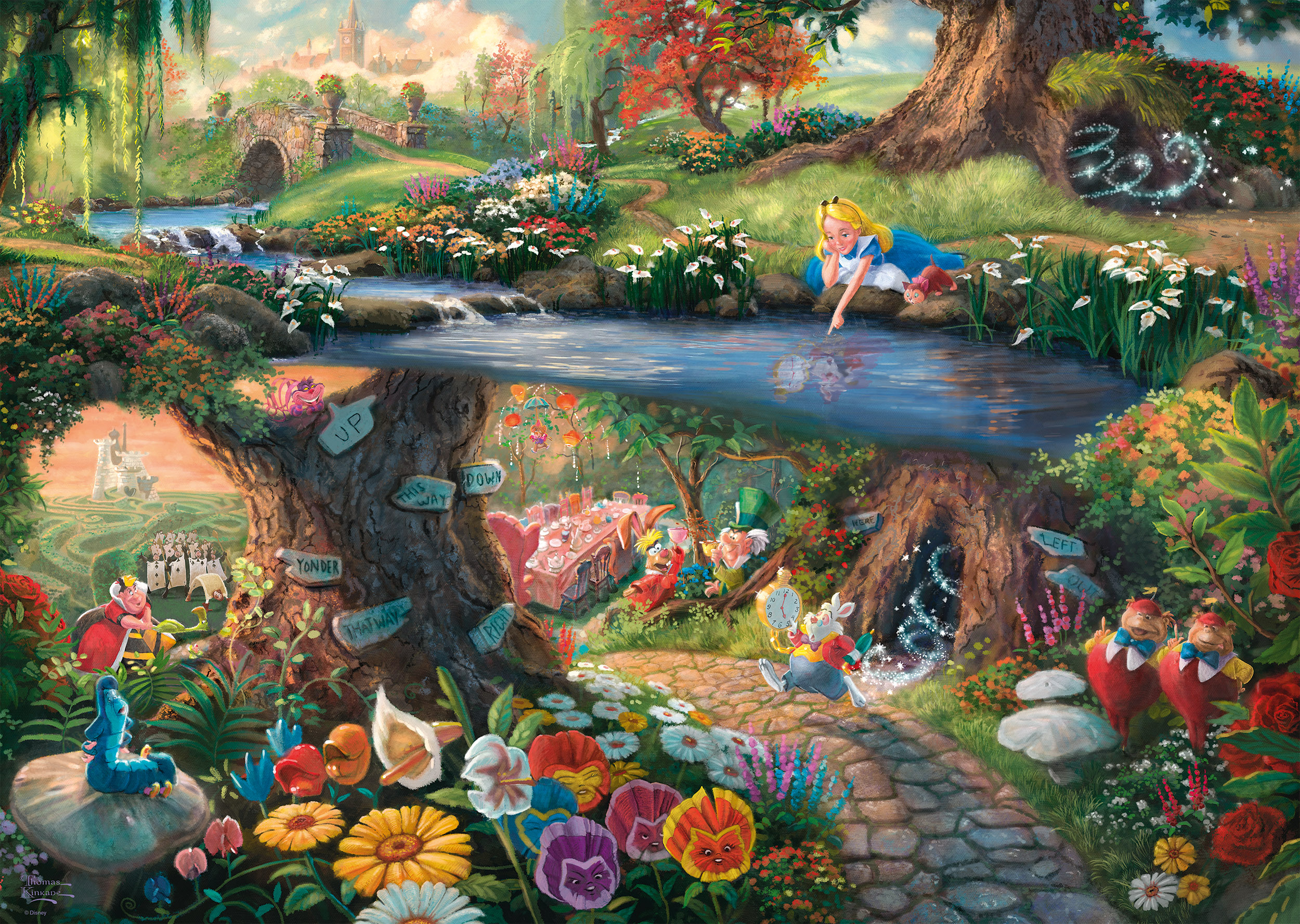Thomas Kinkade - Disney - Alice im Wunderland