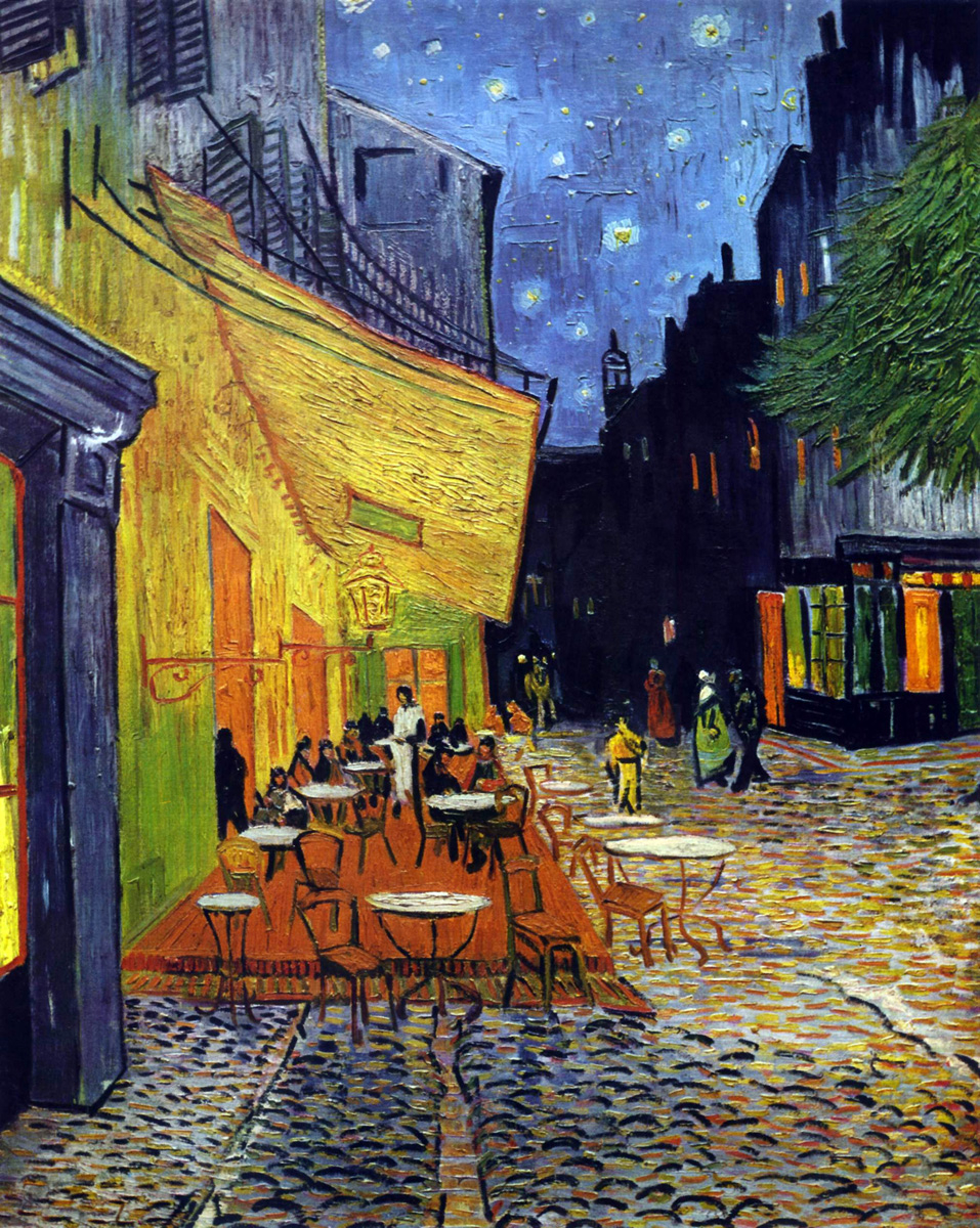 Handgeschnittenes Holzpuzzle - Van Gogh : Café Terrace At Night