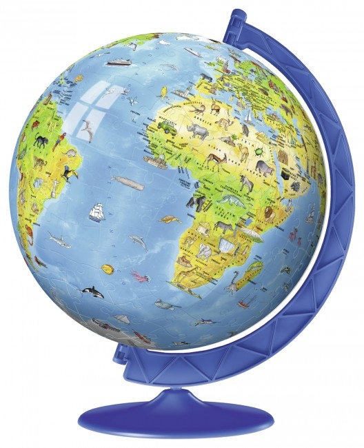 3D Puzzle - Globe in Spanisch