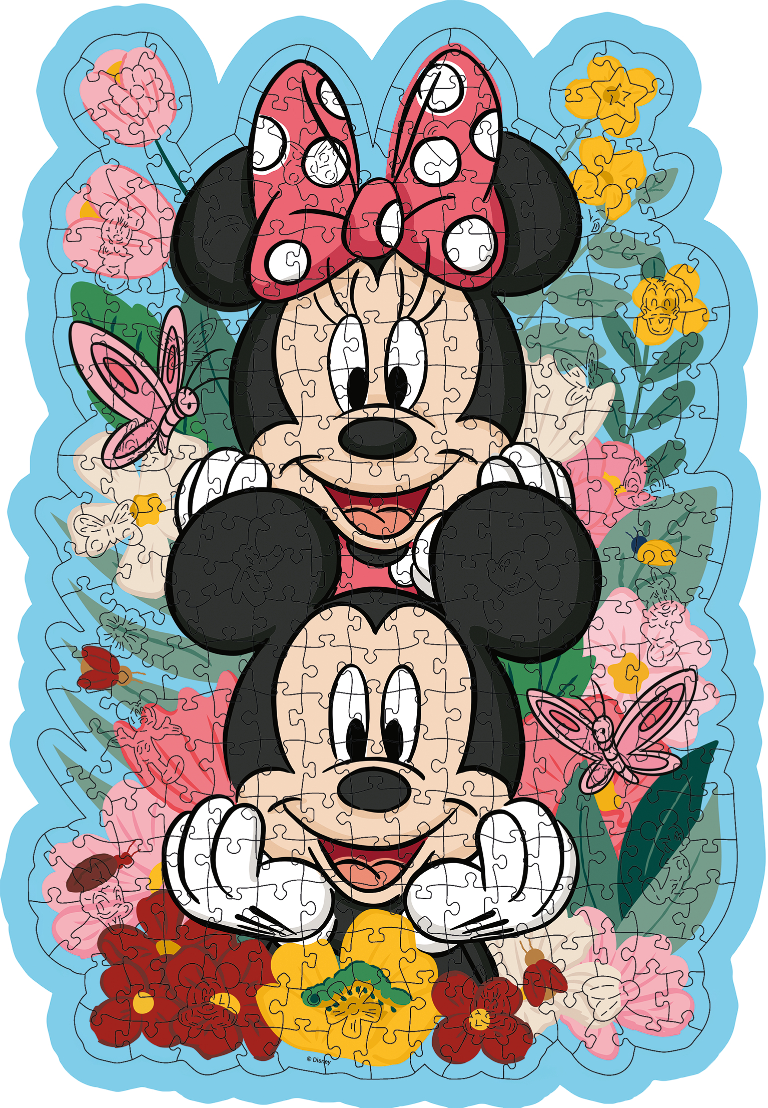 Holzpuzzle - Mickey & Minnie