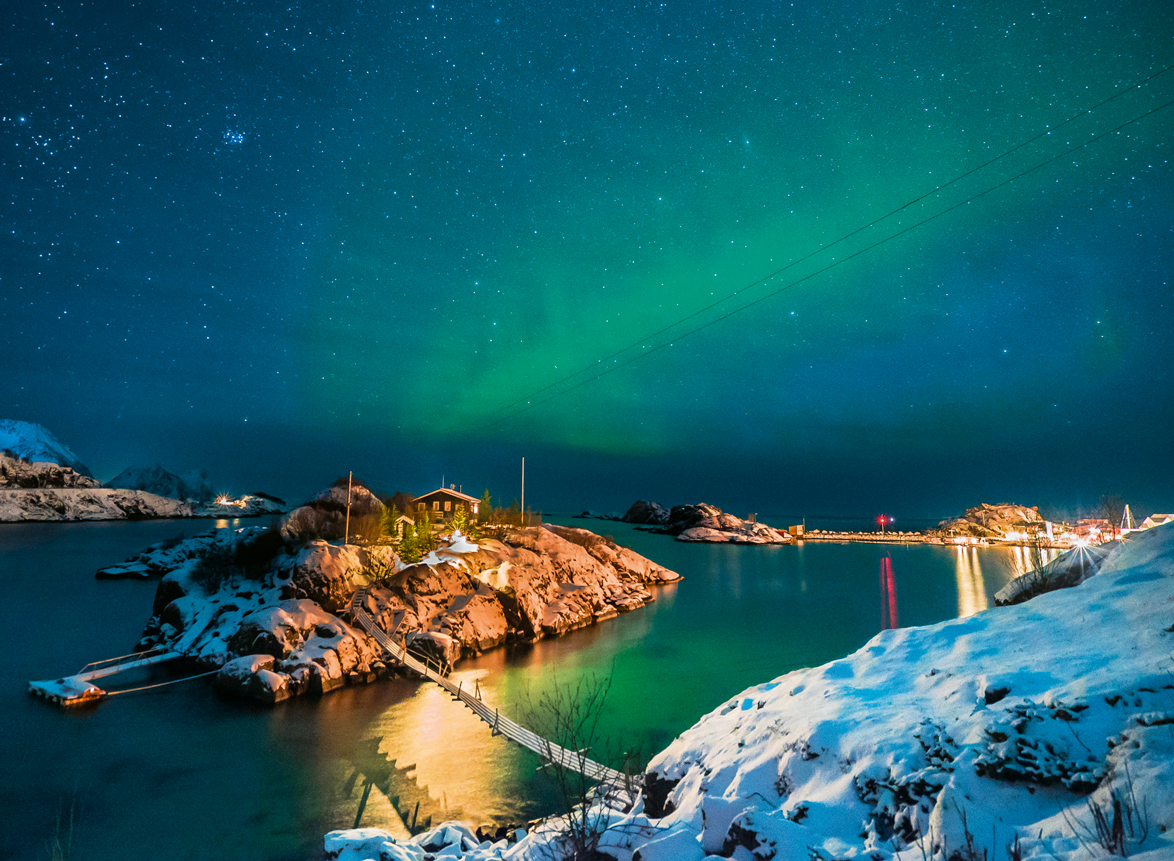 Nordlichter, Tromsø, Norwegen (Puzzle Highlight, Skandinavien)