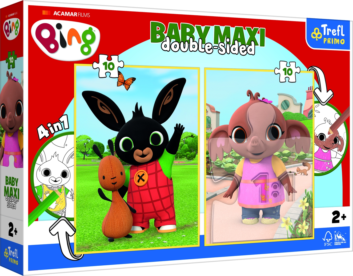 2 Puzzles - Baby Maxi Puzzle - Bing