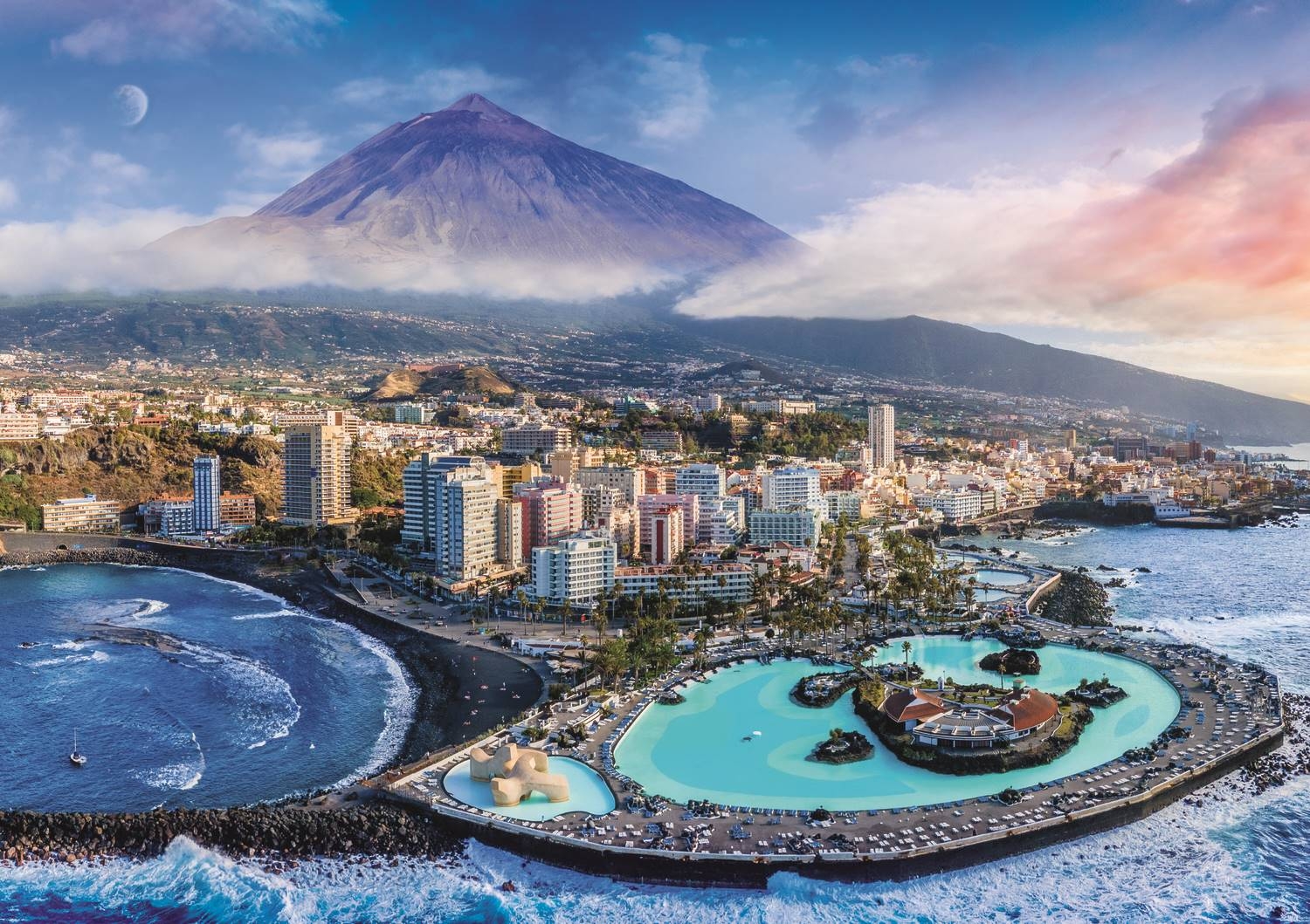 Blick Auf Teneriffa. Spanien