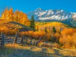 View Of Wilson Peak In Autumn, USA