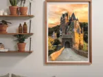 Goldene Stunde auf Schloss Eltz, Wierschem, Deutschland