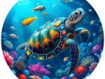 Rundes Puzzle - Sous l'Océan