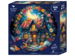Rundes Puzzle - Le Cottage Fleuri