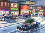 XXL Teile - Weihnachtsdämmerung auf der Hauptstraße