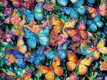 XXL Teile - Schmetterlinge aus Buntglas