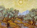 Van Gogh Vincent - Les Oliviers, 1889