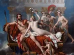 Jacques-Louis David: Mars entwaffnet durch Venus und die Grazien, 1824