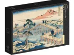Hokusai - Ein Altes Bild der Achtteiligen Brücke in der Provinz Mikawa
