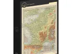 Karte von Frankreich - Larousse, 1925