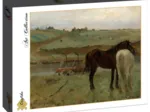 Edgar Degas: Horses in a Meadow, 1871