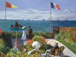 2 Puzzles - Die Kunst Monets: Die Terrasse von Sainte-Adresse, 1867 - Mohnblumenfeld, 1873