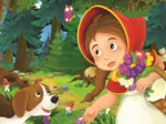 2 Puzzles - Red Riding Hood Girl