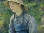 Camille Pissarro: Peasant Girl with a Straw Hat, 1881