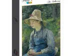 Camille Pissarro: Peasant Girl with a Straw Hat, 1881