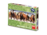 XXL Teile - Panorama-Puzzle - Horses in the Water