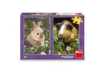2 Puzzles - Bunny And Guinea Pig