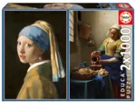 2 Puzzles - Girl with a Pearl Earring & The Milkmaid. Johannes Vermeer