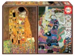2 Puzzles - The Kiss + The Maiden. Gustav Klimt