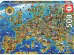 Verrückte Europa-Landkarte