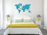 Holzpuzzle - Weltkarte XXL (Cyan)