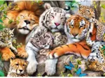 Holzpuzzle - Wild Cats in the Jungle