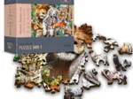 Holzpuzzle - Wild Cats in the Jungle