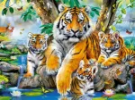 Tiger am Strom