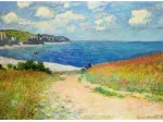 Claude Monet - Strandweg zwischen Weizenfeldern