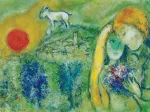 Marc Chagall - Liebende in Vence