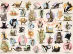XXL Teile - Familiy Puzzle: Yoga Kittens
