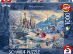 Thomas Kinkade Disney - Beauty and the Beast, Magical Winter Evening