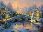 Thomas Kinkade: Winterliches Dorf