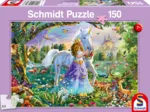 Prinzessin mit Einhorn und Schloss