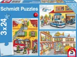 3 Puzzles - Feuerwehr und Polizei