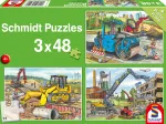 3 Puzzles - Meine Liebsten Baustellenfahrzeuge