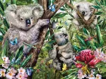 Süße Koala-Familie
