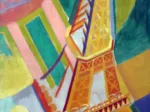 Handgeschnittenes Holzpuzzle - Tour Eiffel, Robert Delaunay
