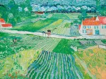 Handgeschnittenes Holzpuzzle - Auvers Landscape
