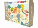 Handgeschnittenes Holzpuzzle - The Savannah Has Fun