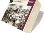 Handgeschnittenes Holzpuzzle - Le Dénombrement De Bethléem, Pieter Bruegel le Jeune