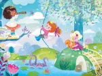 Handgeschnittenes Holzpuzzle - Modern Princesses