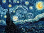 Handgeschnittenes Holzpuzzle - La Nuit Etoilée, Vincent Van Gogh