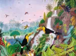 Handgeschnittenes Holzpuzzle - Thomas : Keel-Billed Toucan