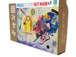 Handgeschnittenes Holzpuzzle - Jaune, Rouge, Bleu, Wassily Kandinsky
